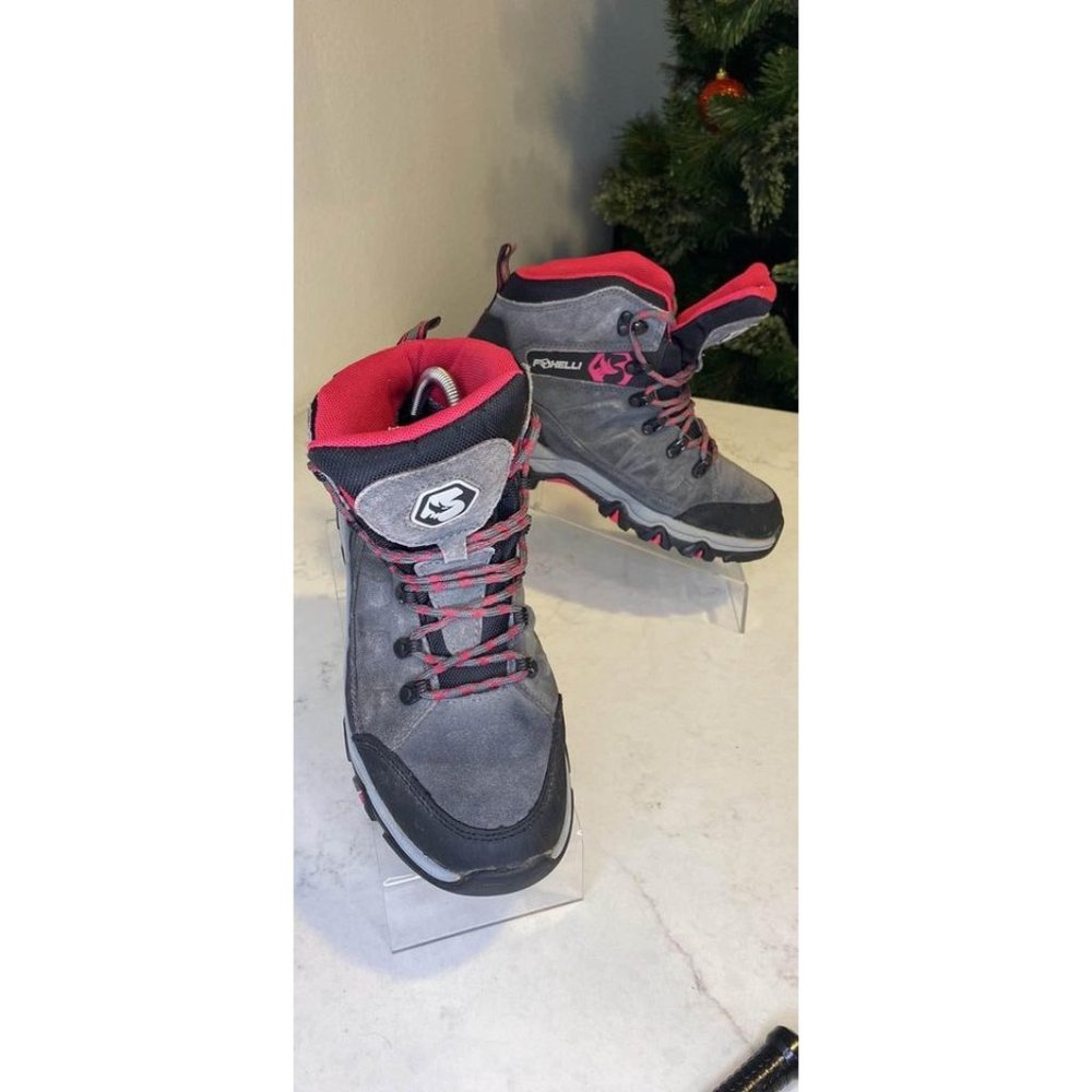 Foxelli WOMEN’S HIKING BOOTS – GREY Size 9.5